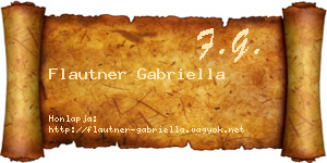 Flautner Gabriella névjegykártya